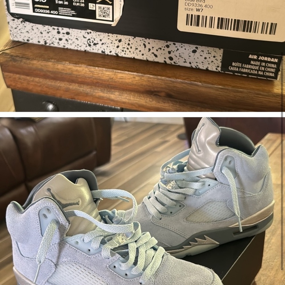 Air Jordan Light Blue Sneakers